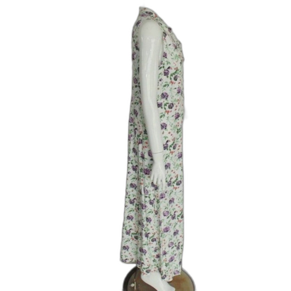 ORIGINAL ISLAND SPORT Dress, 12, White/Red & purple flower, Maxi, Sleeveless - Picture 6 of 13